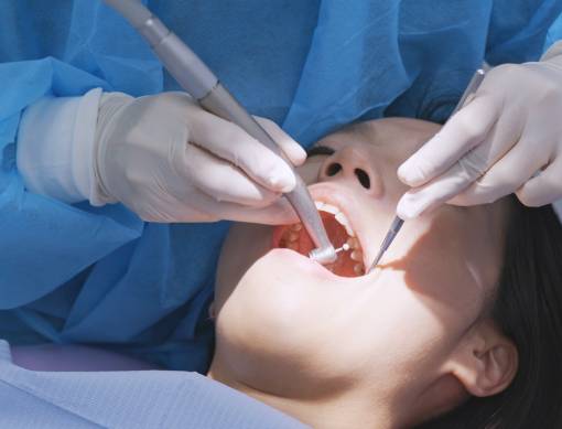 Woman Undergo Dental Check up